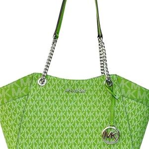 Michael Kors Jungle Green Purse and Wallet